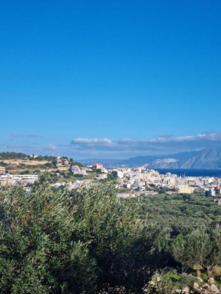 Agios Nikolaos Kreta - Meerblick-Grundstück mit Baugenehmigung in Agios Nikolaos Grundstück kaufen